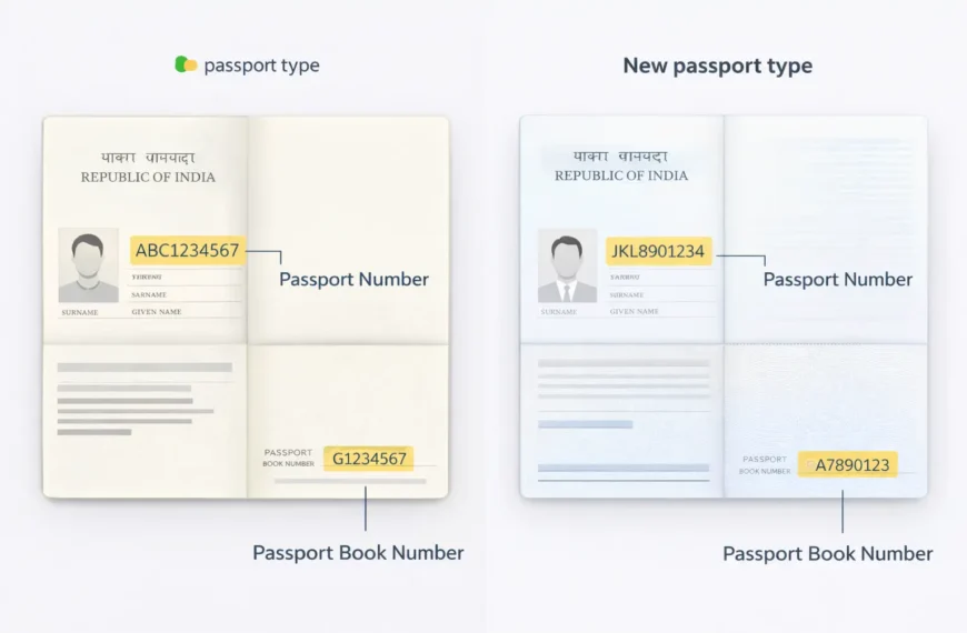 Passport book number India