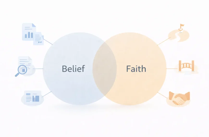 Difference between faith and belief