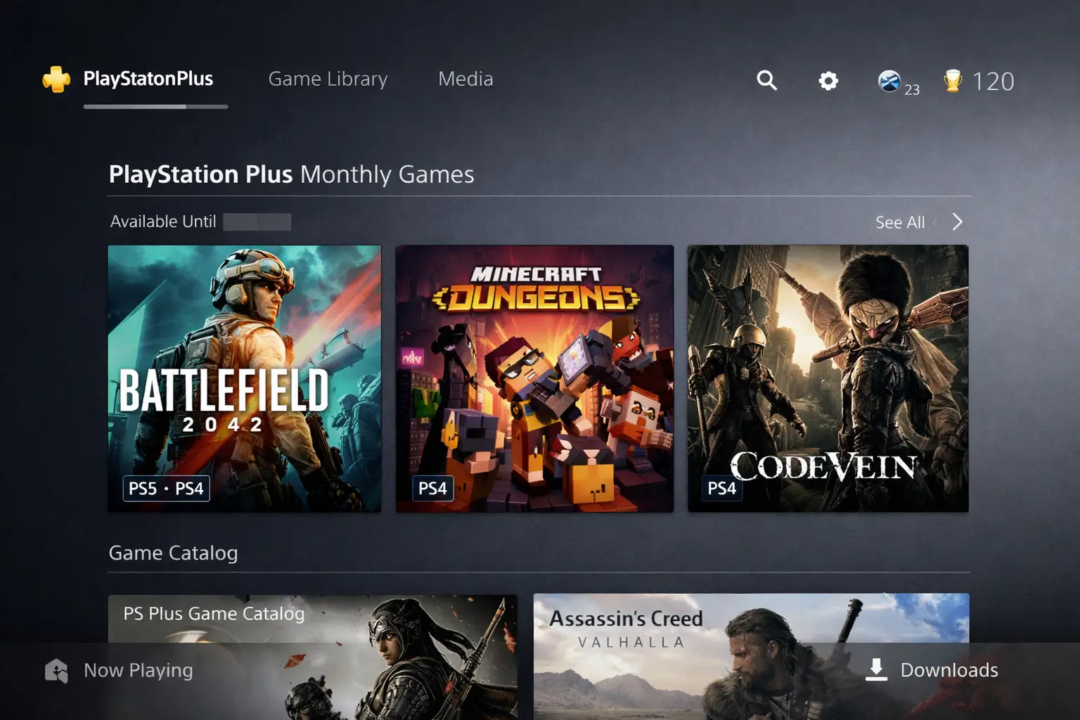 PlayStation plus monthly games
