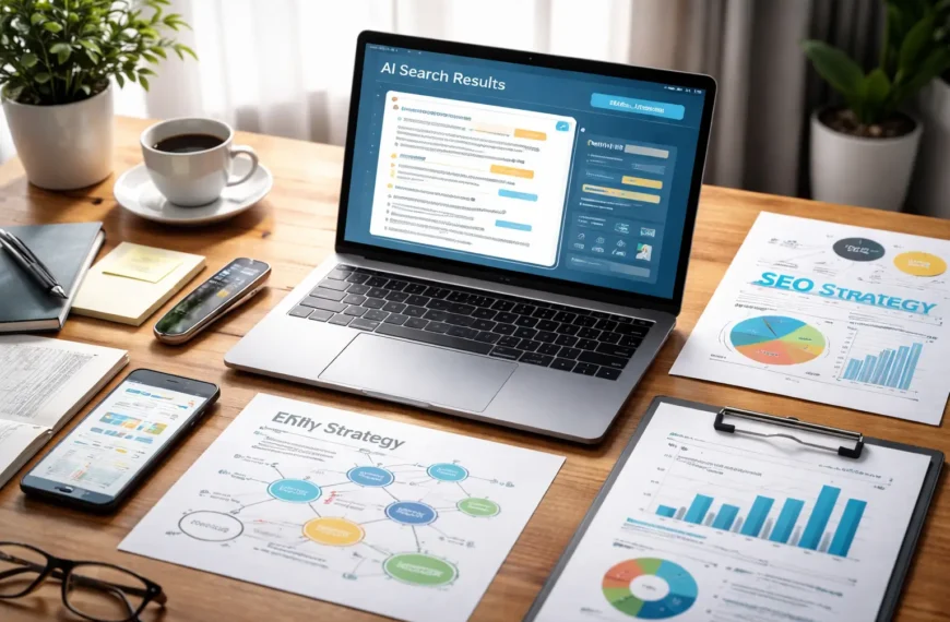 Entity SEO content cluster diagram
