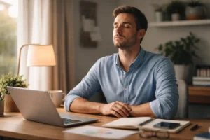 Control stress for busy adults