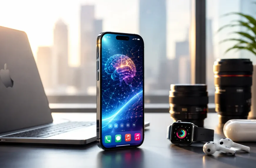Apple iPhone 17 Pro Max displayed on a premium modern workspace highlighting its design and flagship features.