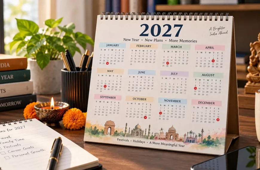 2027 calendar with holidays in India