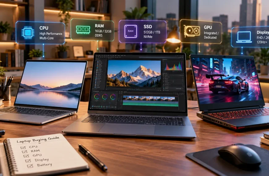 Best laptop configuration guide showing different laptop types and hardware specifications