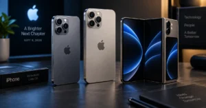 Conceptual image representing the expected iPhone 18 Pro, iPhone 18 Pro Max and reported foldable iPhone Duo