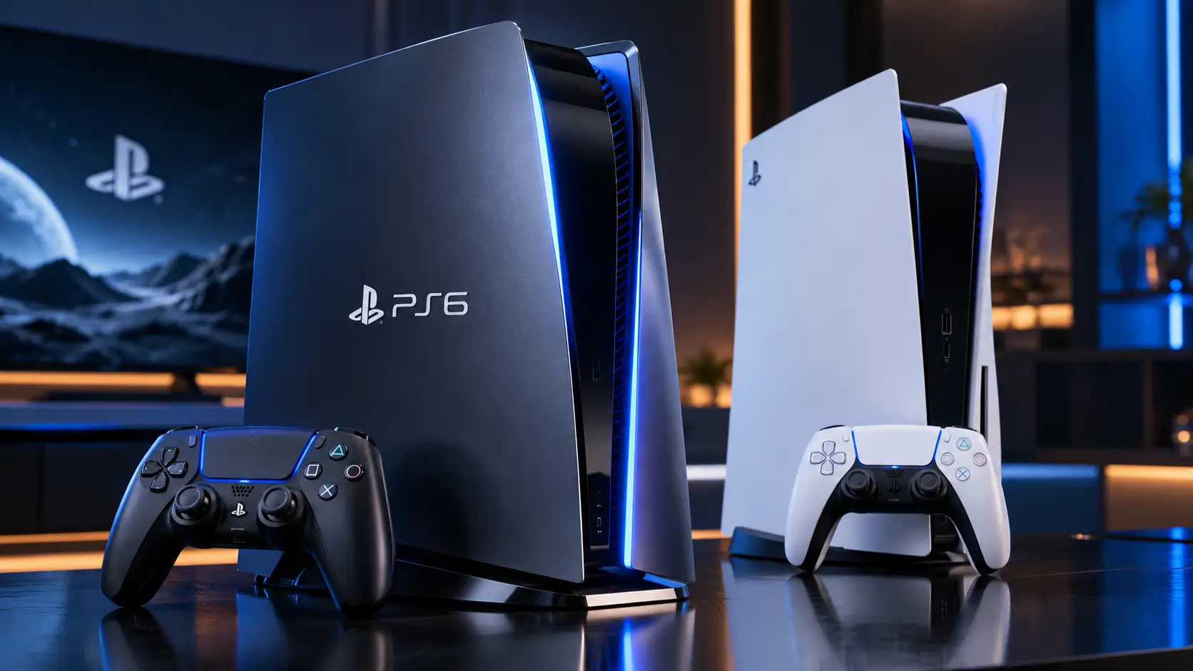 Conceptual next-generation PlayStation console representing the PS6 release date discussion