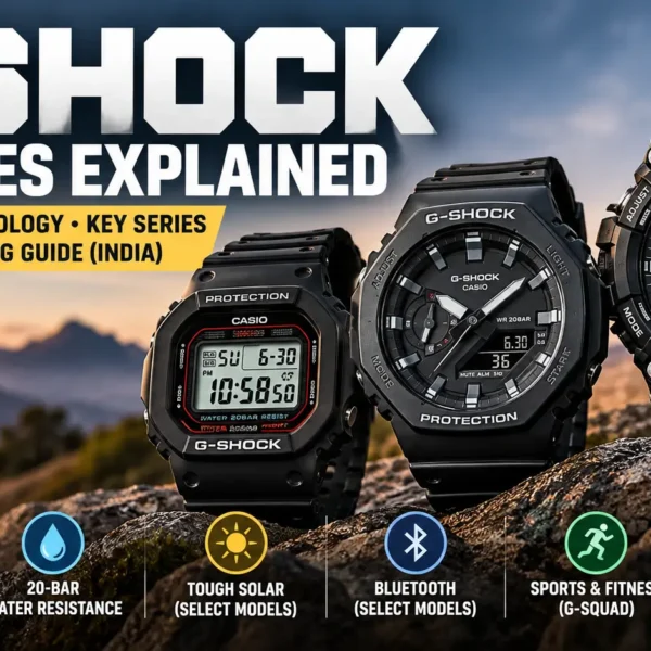 Original Casio G-Shock square digital watch design.