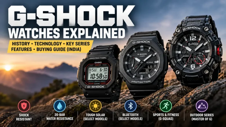 Original Casio G-Shock square digital watch design.