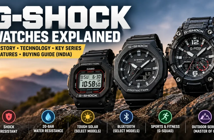 Original Casio G-Shock square digital watch design.