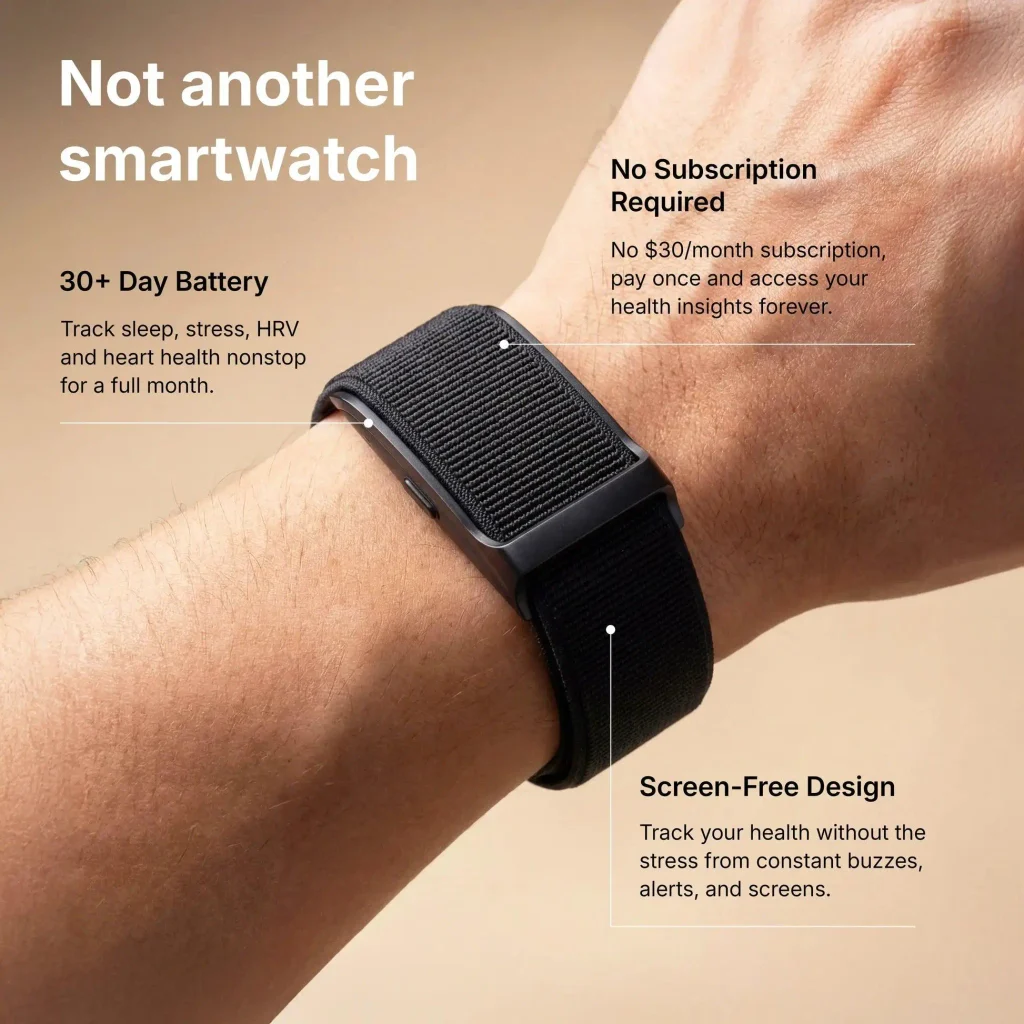 Diagram showing how Fitbit Air collects health data and connects to Google Health.