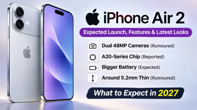 iPhone Air 2 expected design, dual cameras and rumoured features for 2027.