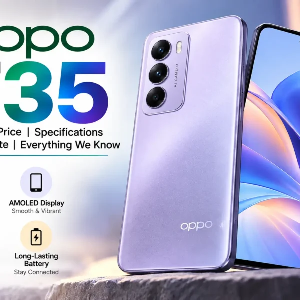 OPPO F35 5G with 50MP selfie camera, 8000mAh battery and 120Hz AMOLED display