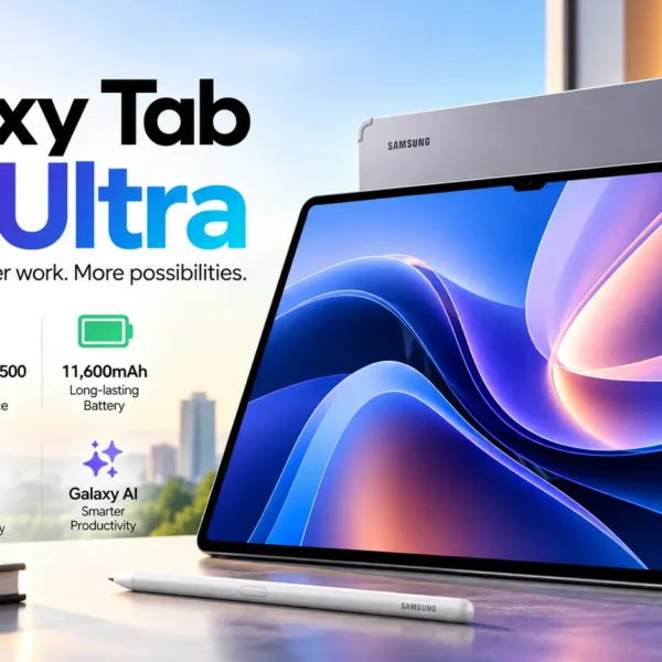 Samsung Galaxy Tab S12 Ultra tablet with S Pen.
